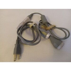 (2)Dell Laptop Linetek 25a 125v 3ft Power Cord D7072 3170111 Cable + CAR CHARGER